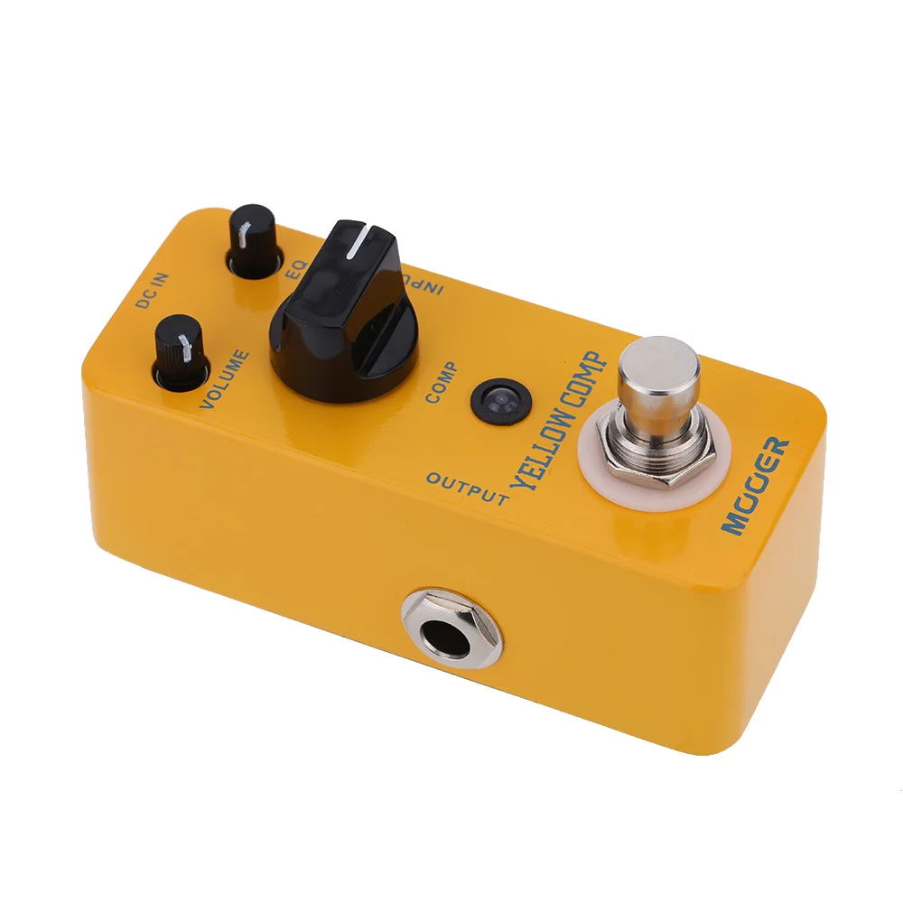 Mooer Yellow Comp Micro Mini Optical Compressor Effect Pedal for Electric Guitar True Bypass Part Accessories | Спорт и развлечения