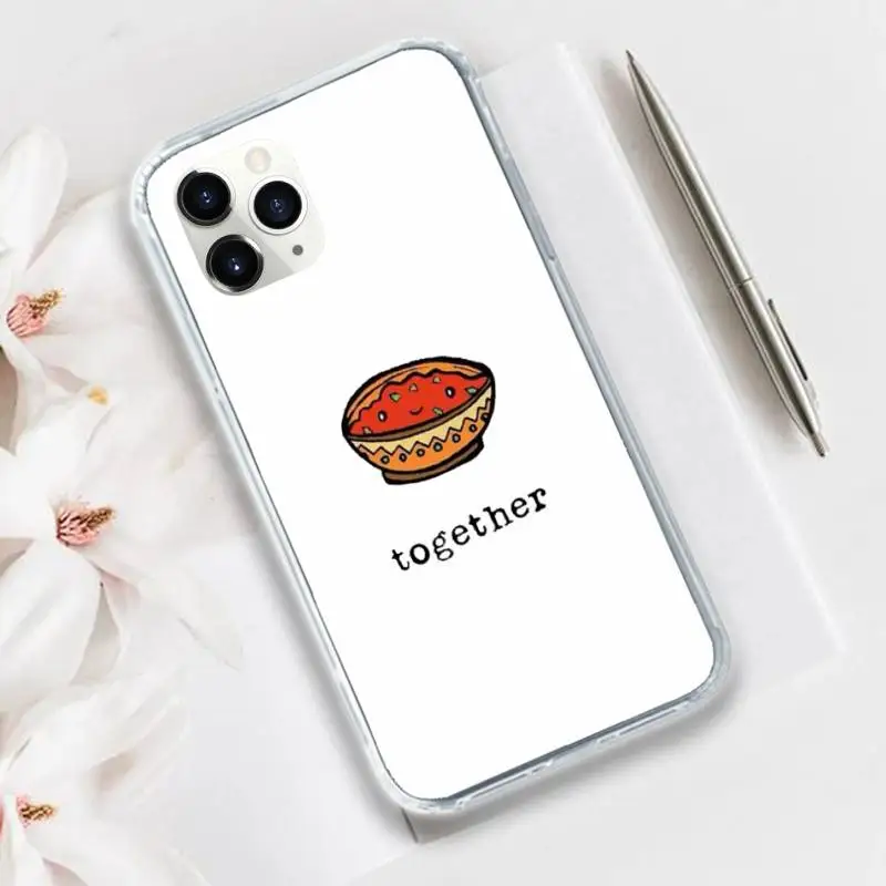 

Cute Milk Biscuits BFF Couple Phone Case Transparent for iPhone 11 12 mini pro XS MAX 8 7 6 6S Plus X 5S SE 2020 XR