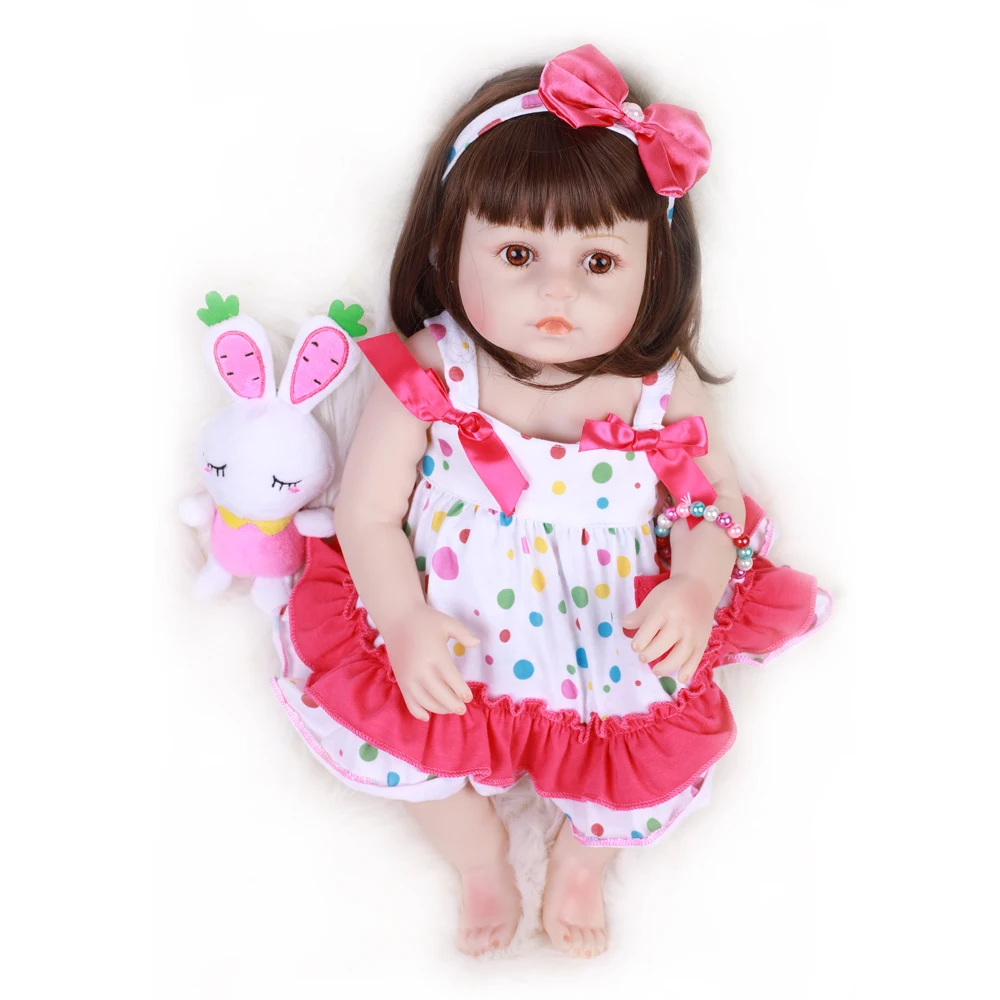 18 &quot48 см Bebe Reborn Мягкие силиконовые реалистичные детские куклы для малышей