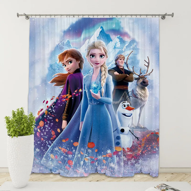 Новые занавески Disney с начесом и цифровым принтом Холодное сердце 2 принцесса