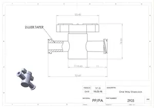 5 шт.лот односторонняя муфта для соединения (полипроп)