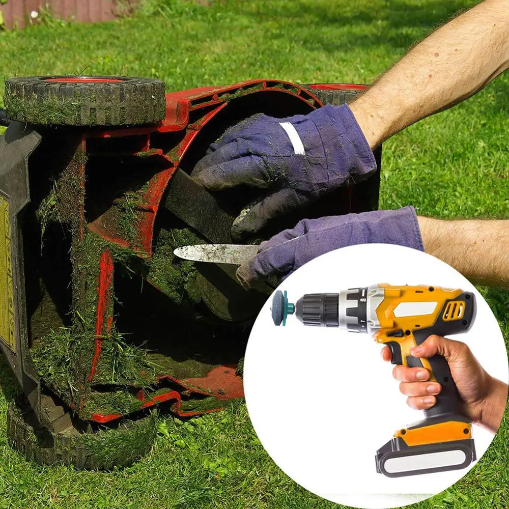 Точилка для садовых газонов шлифовальная точилка косилки заточки лезвий газона