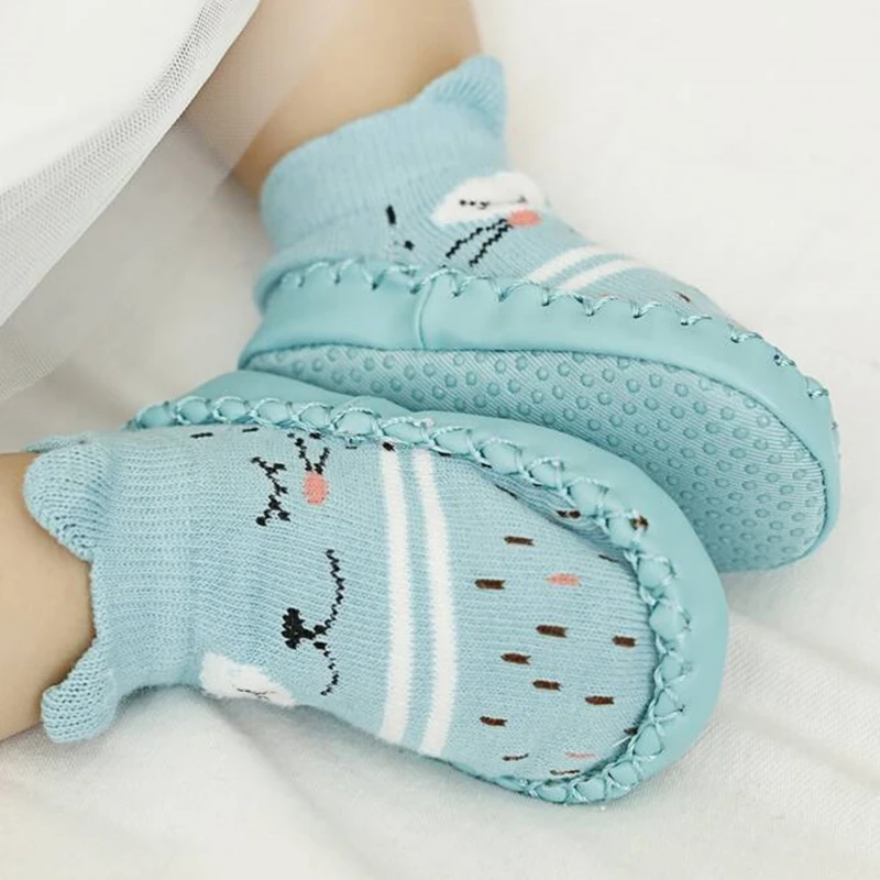 

Unisex Baby Shoes First Shoes Baby Walkers Toddler Girl Kids Soft Rubber Sole Baby Knit Booties Anti-slip