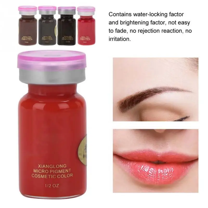 8ml/Bottle Eyebrow Lip Tattoo Plant Pigment Microblading Pigment Ink Makeup Tool Permanent Makeup Tattoos Ink Pigment For Lip