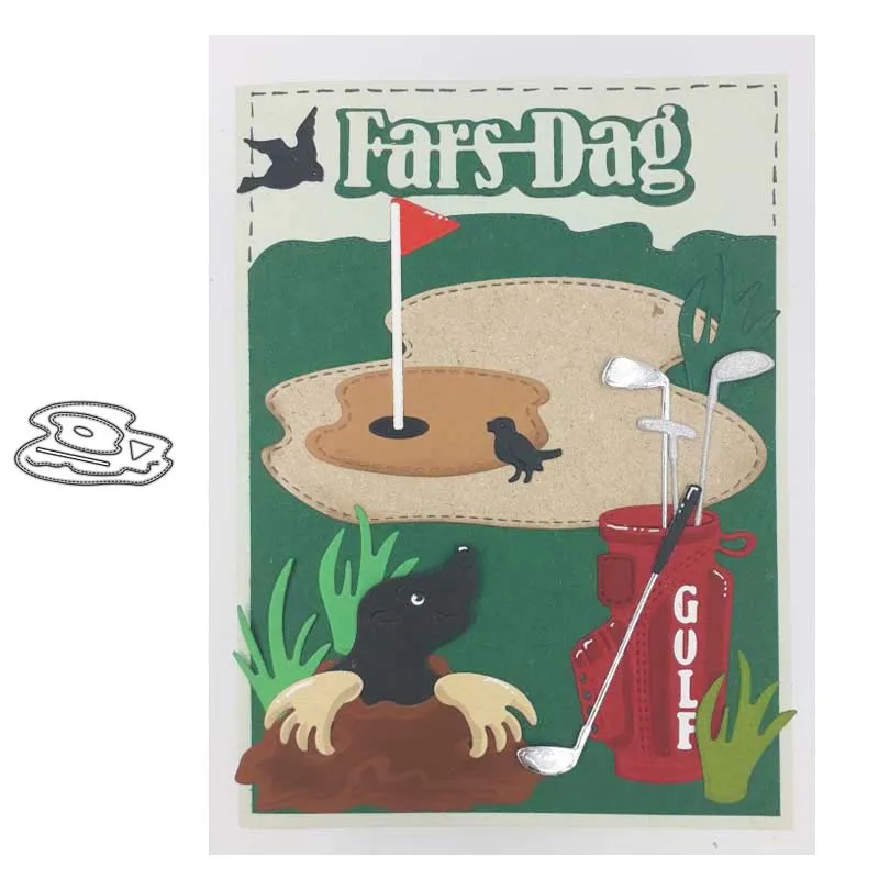 

JC Golf Course Flag Metal Cutting Dies for Scrapbooking Die Cut Card Make Shape Stencil Craft Mold Mould Model Decor New Design