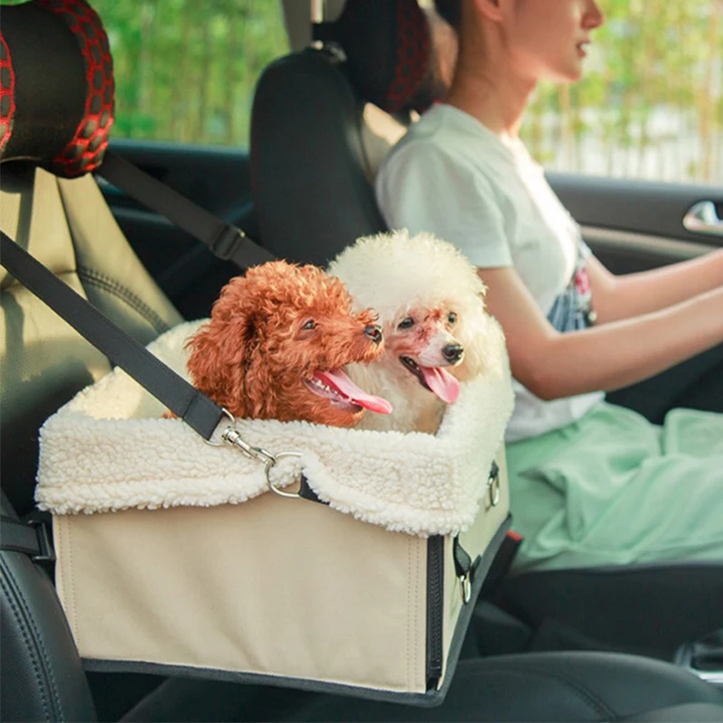 Online 2021 New Dog Car Carrier Seat Bag Inverno Caldo Portatile Pieghevole Amaca Sedile Posteriore Protector Mat Per Cani Di Piccola Taglia Media Viaggiare