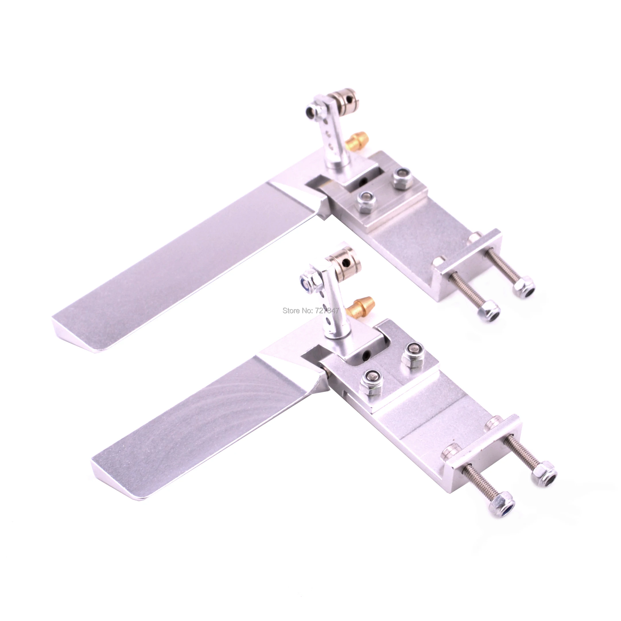 

New Hot Sale Aluminium Alloy RC Boat Brand 75mm 95mm Metal Suction Water Rudder For Remote Control RC Boats CNC Parts