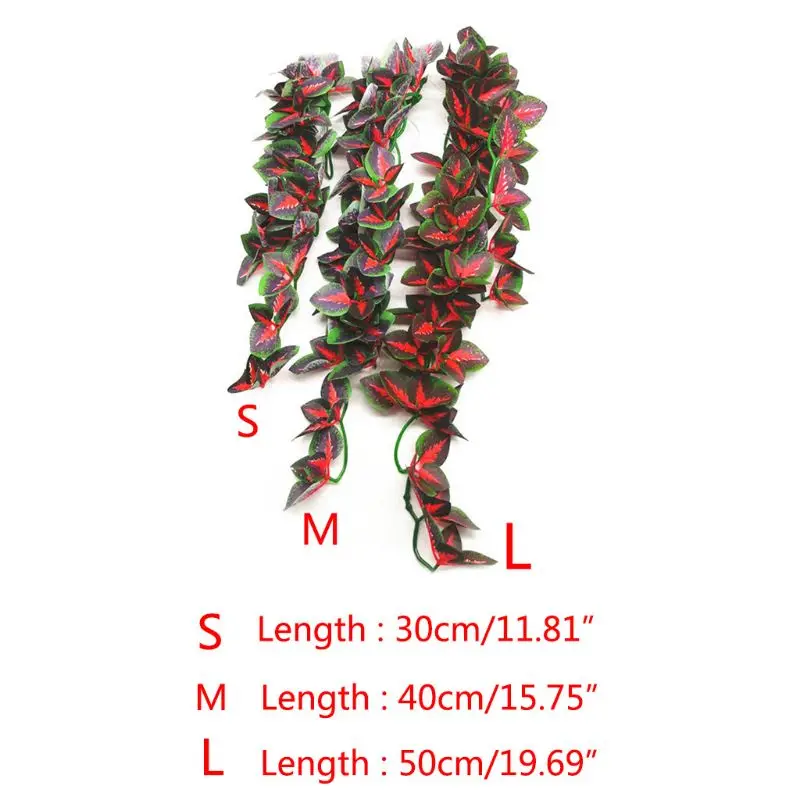 Имитация аквариума ротанговая подвесная рептилия искусственная вода трава