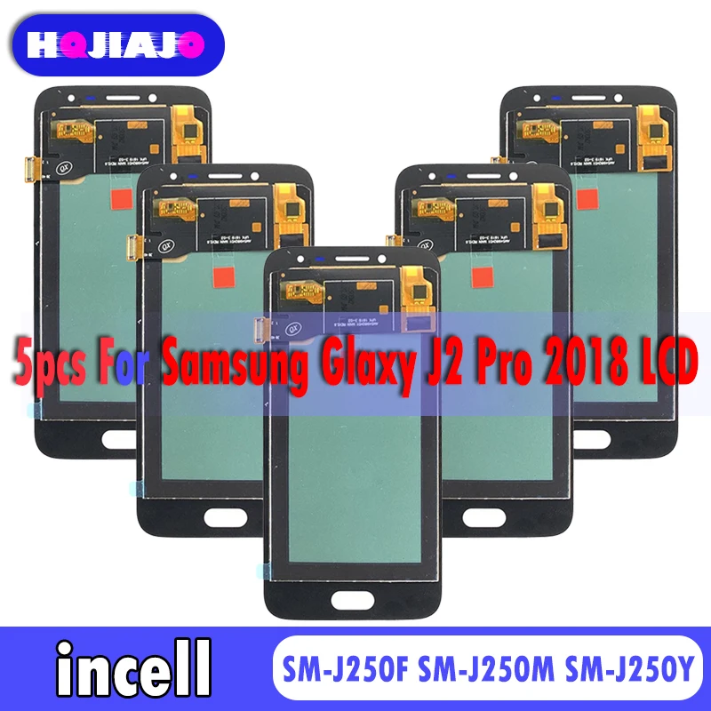 5 шт. ЖК-дисплей incell для Samsung Galaxy J2 Pro 2018 сенсорный экран дигитайзер в сборе J250 SM-J250F