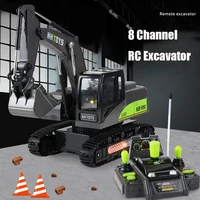 rc cars 2 4g remote control dump hook excavator truck toys car for children transporter engineering model beach toys