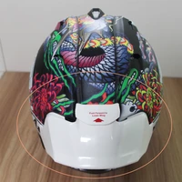 rx7x rr5 motorcycle rear trim helmet spoiler for arai rx7x rx 7x rr5 vz ram rx7v helmet spoiler accessories
