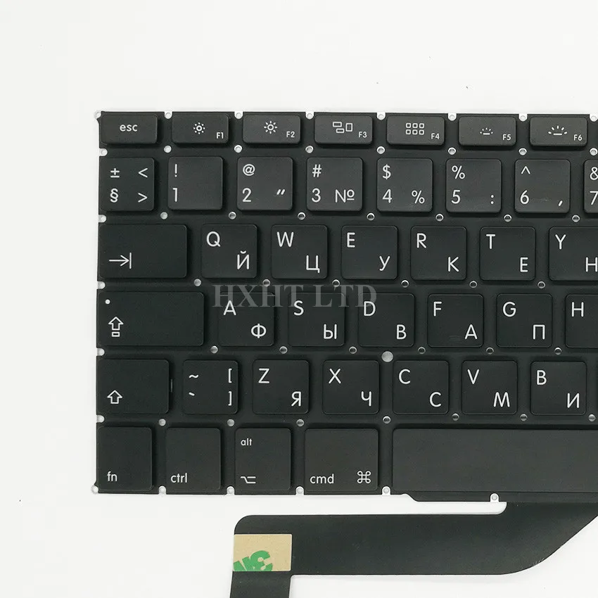 Русская клавиатура A1398 с подсветкой для Macbook Pro ноутбука 15 дюймов Retina русская