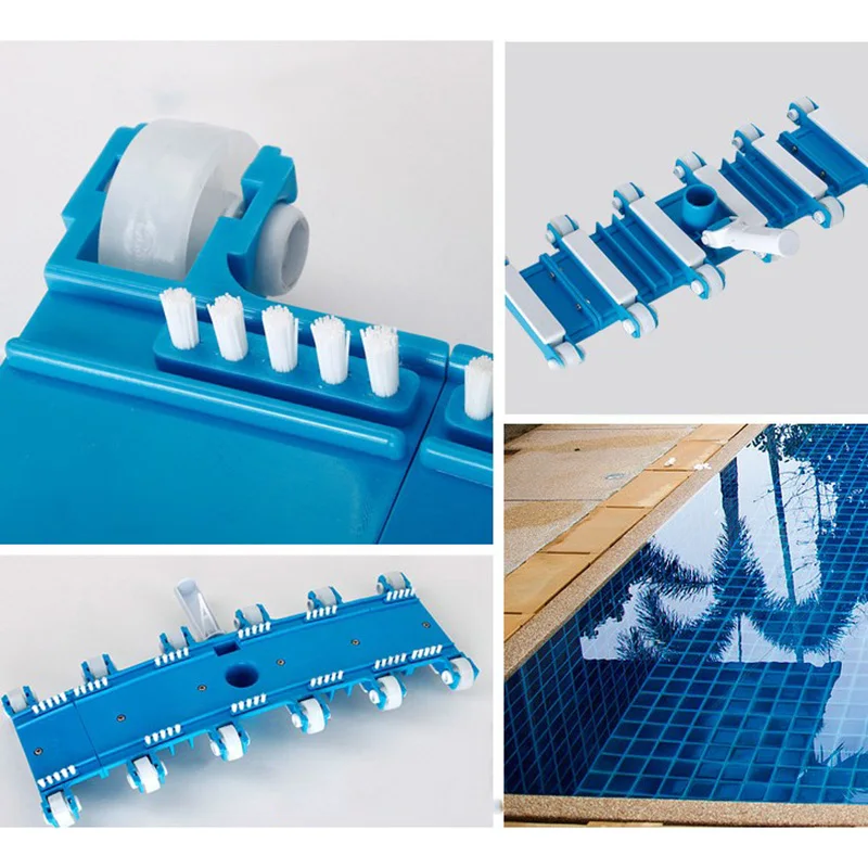 

Pool Vacuum Head,19 Inch Swimming Pool Wall Ground Vacuum Head with Side Brush Cleaning Tool