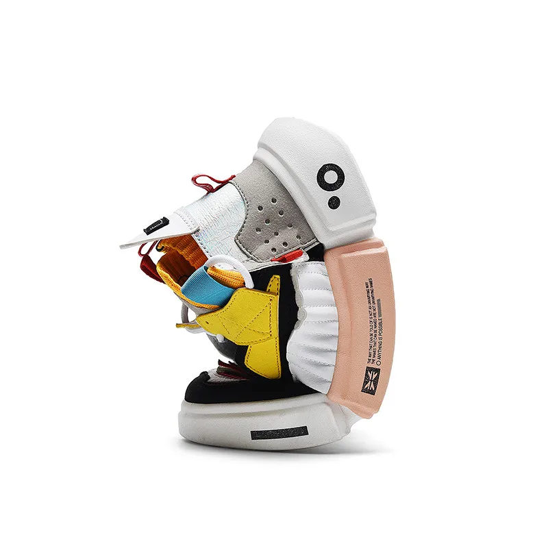 Кроссовки-носки женские высокие дышащие на толстой подошве 5 см вязаные белые