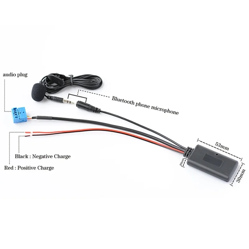Автомобильный AUX адаптер кабель Bluetooth + микрофон подходит для Peugeot 307 308 407 RD4 радио CD