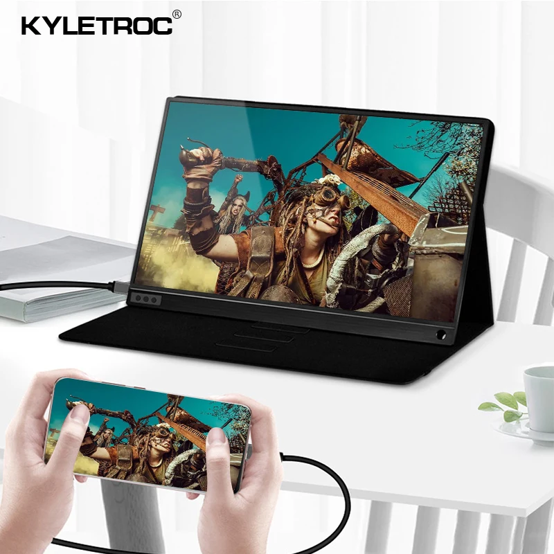 15 6 дюймовый ЖК-монитор Портативный Ультратонкий 1080P ips HD usb type C дисплей для