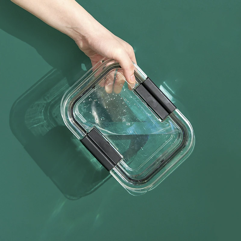 

Refrigerator Sealed Storage Box Household Organizing Sealed Jar Storage Tank For Vegetables Fruits Nut Snack Kitchen Accessories