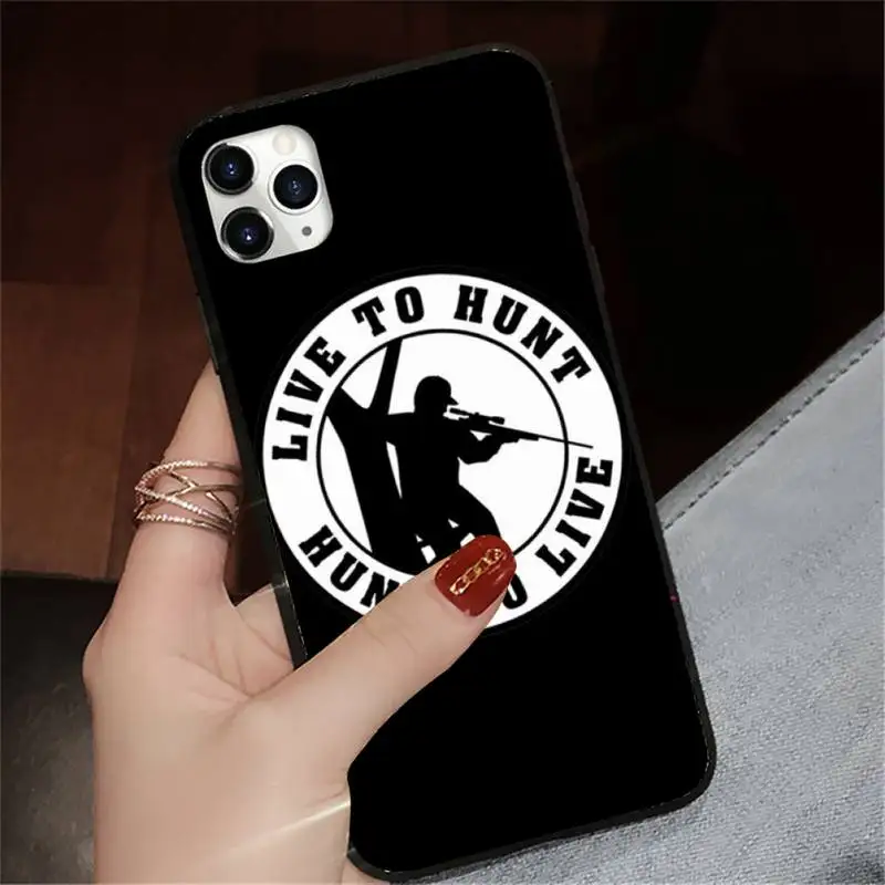 

Fishing and Hunting animal man Phone Case for iPhone 11 12 mini pro XS MAX 8 7 6 6S Plus X 5S SE 2020 XR