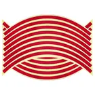 Красная Светоотражающая полоса на обод колеса для автомобиля, мотоцикла, мотокросса, сделай сам, 17-19 дюймов, клейкая лента, стикер для стайлинга