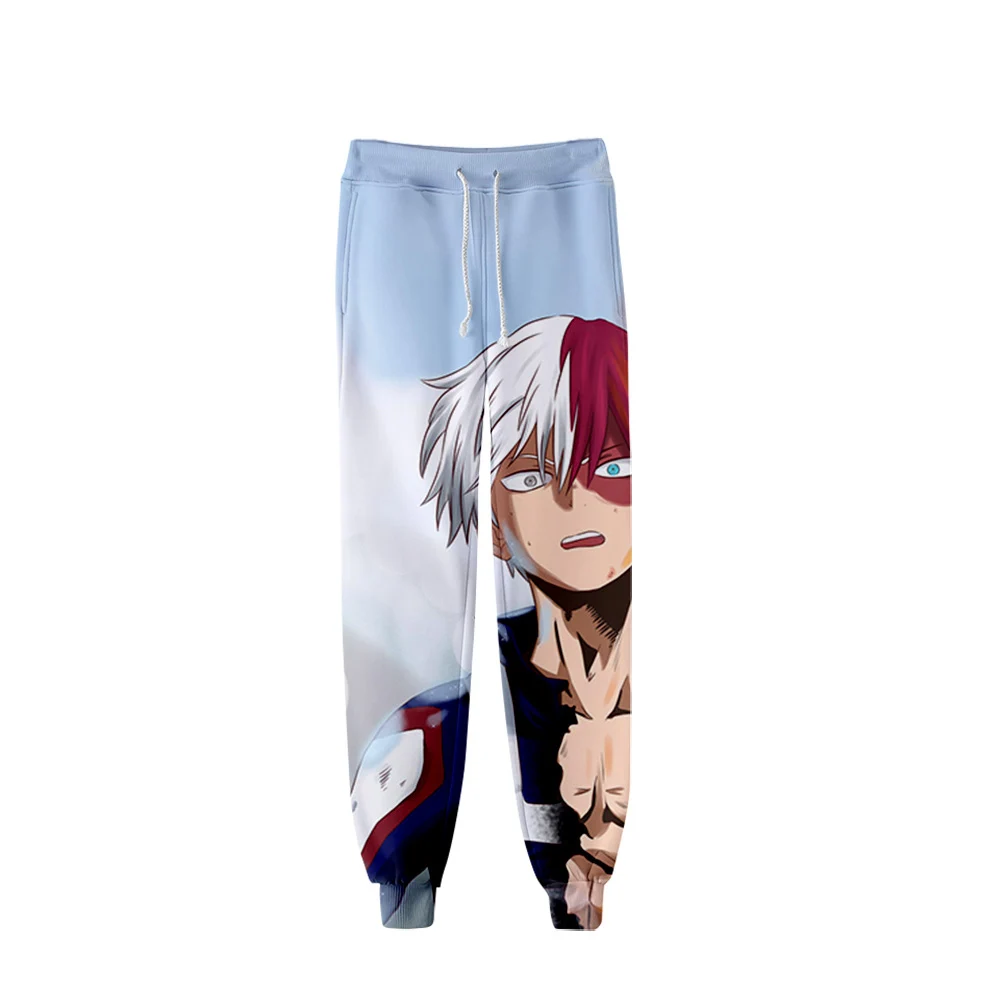 

2021 my hero gym unisex 3d jogger pant women's pants harajuku sweatshirt anime shoto todoroki men's pants plus size