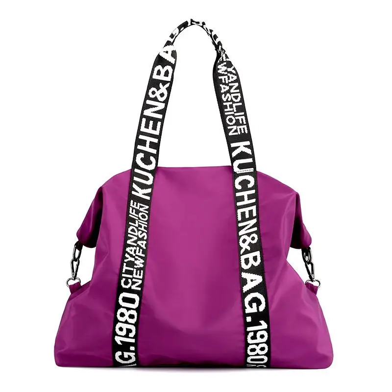 Фиолетовый DIINOVIVO, Большая вместительная сумка, дорожная сумка, Женская Повседневная сумка, женские сумки, сумка, Женская нейлоновая сумка на плечо, женские сумки, WHDV1243 - Цвет: Фиолетовый
