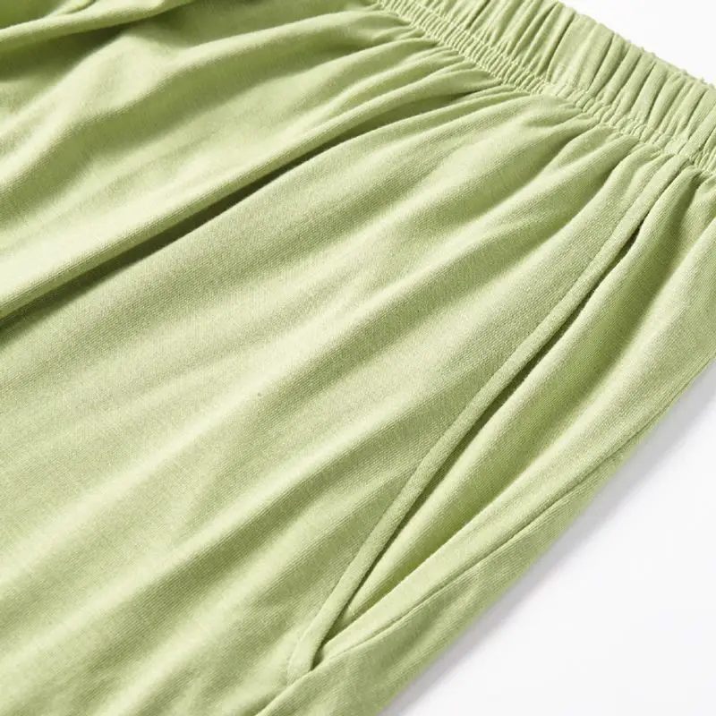 Летние женские брюки размера плюс 7XL 150 кг мягкие удобные с широкими штанинами