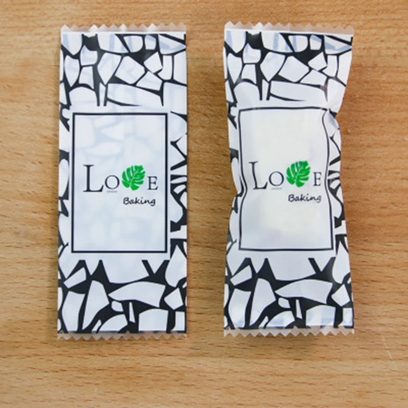 100x безопасный конфеты сахарная нуга пищевой пластик внутренняя упаковка мешок DIY