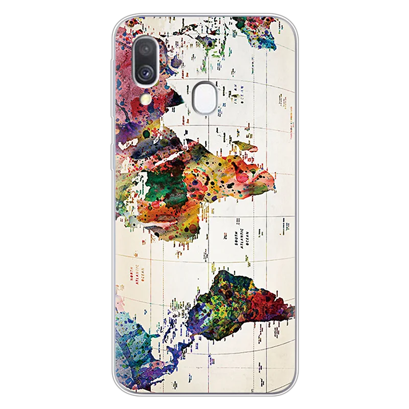 Роскошный чехол для телефона samsung Galaxy A40 A30 A50 A70 A60 A10 A20 чехол Модный мягкий силиконовый чехол из ТПУ - Цвет: ditu