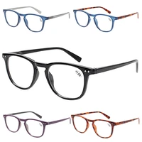 boncamor simple style reading glasses oval frame spring hinge men women prescription hd eyeglasses1 02 03 04 05 06 0