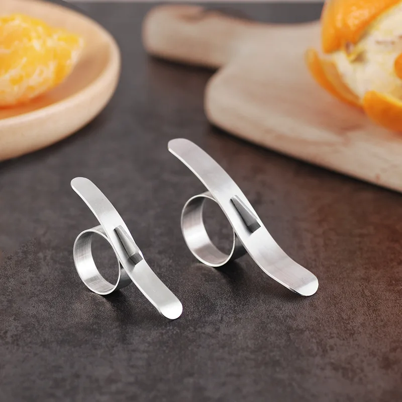 Orange Citrus Peelers Set of 2 Easy Slicer Cutter Peeler Remover Kitchen Accessories Cooking Tool Gadget|Овощечистки и ножи для