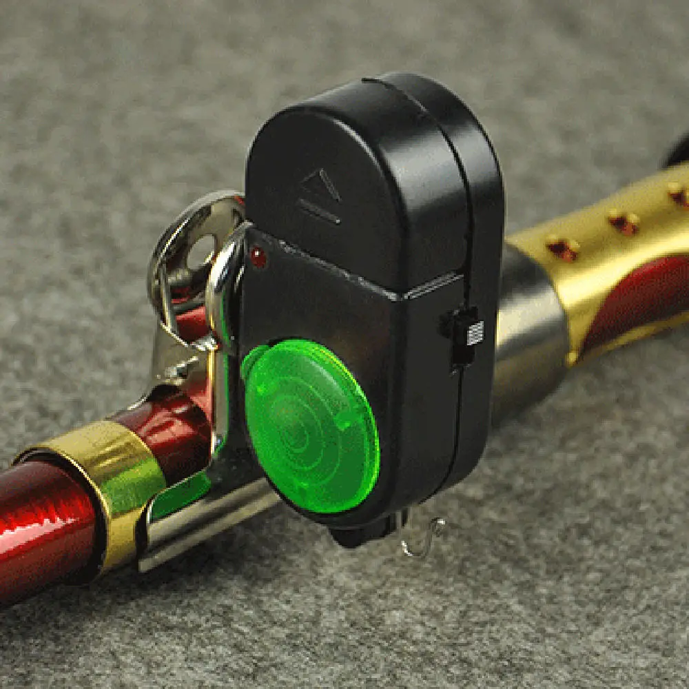 2pcs Fishing Alarm Electronic LED Fish Bite Sound Bell Clip On Rod Black | Спорт и развлечения