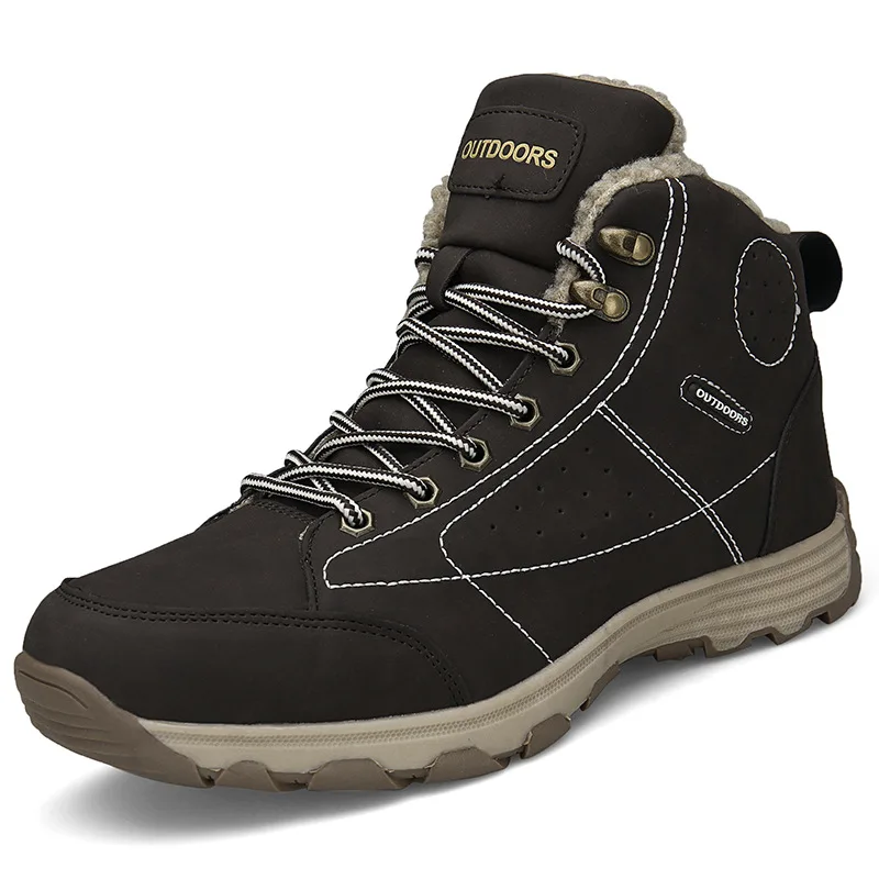 

Winter Men Boots Plush Warm Waterproof Snow Boots for Men Sneakers Breathable Fashion Man Boots Men Shoes botas hombre