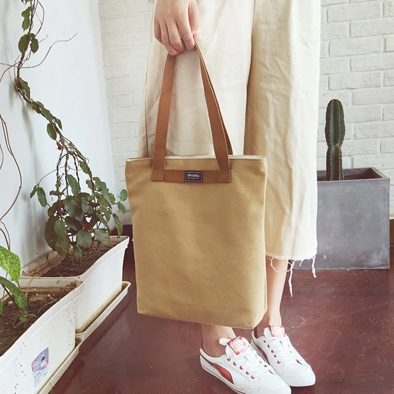 Youda оригинальная одноцветная Холщовая Сумка для покупок классический стиль