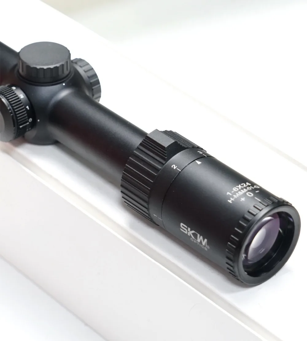 SKWoptics охотничьи 1-6x24 винтовки прицелы военные тактические MIL сетка ударопрочные оптические прицелы 30 мм прицелы кольца