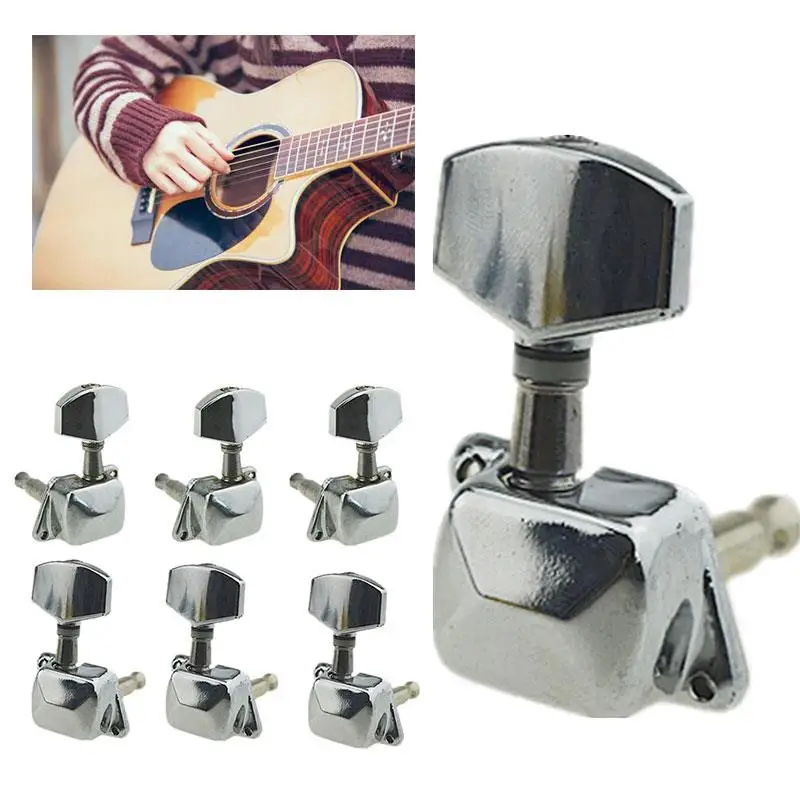 Тюнеры головки станка кнопка для гитары Подарочные полузакрытые металлические
