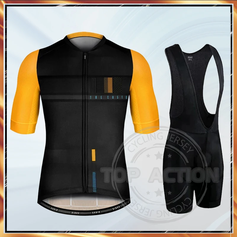 

2022 Team Men's Cycling Set Bike Wear Bib Shorts Suits Breathable Mountain Bicycle Clothes Sportwears Cycling Clothing Clothes