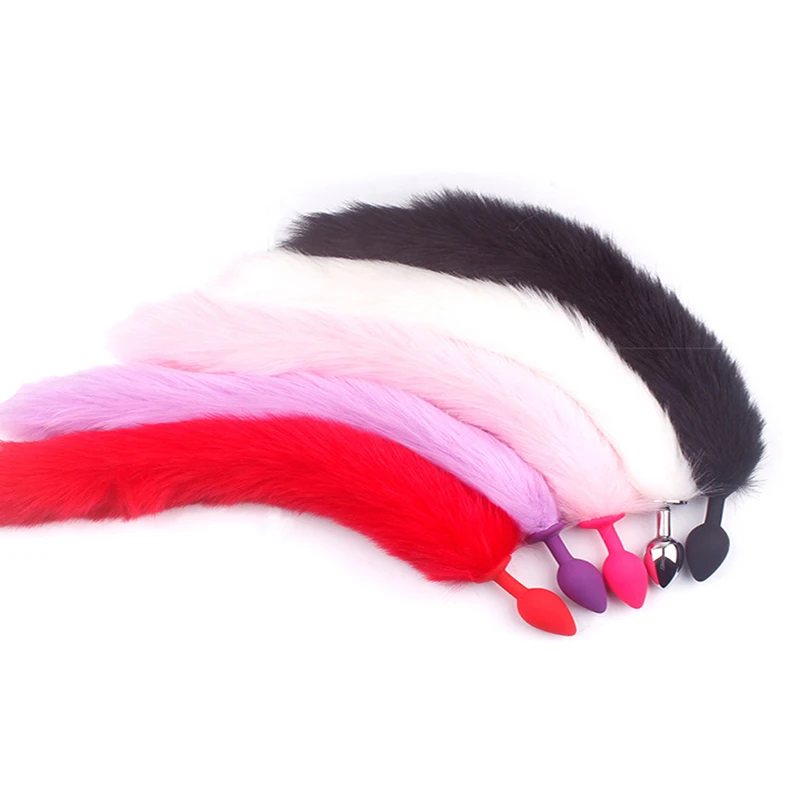 Анальная пробка анальная лисий хвост анальные интимные игрушки для женщин и