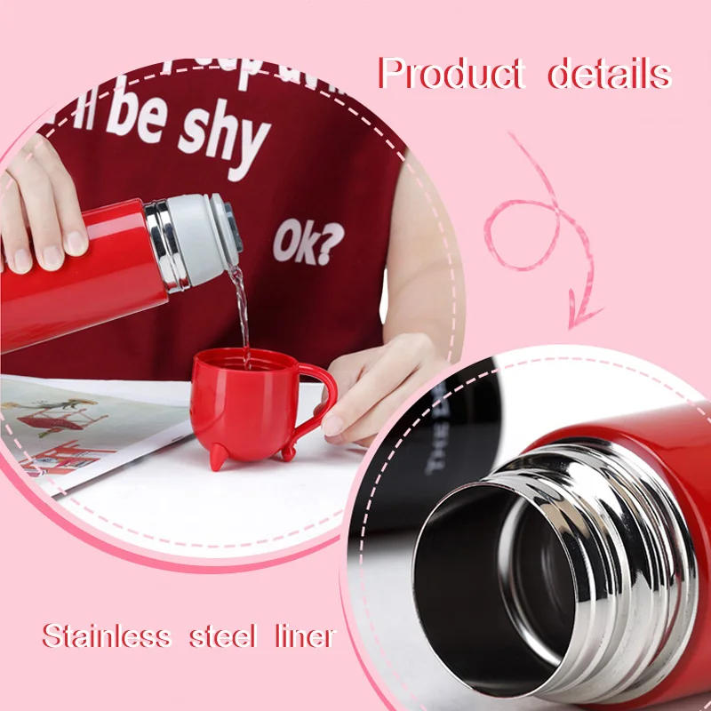 Пользовательская бутылка для воды креативная пара чашек Angel мужчин и женщин пуля