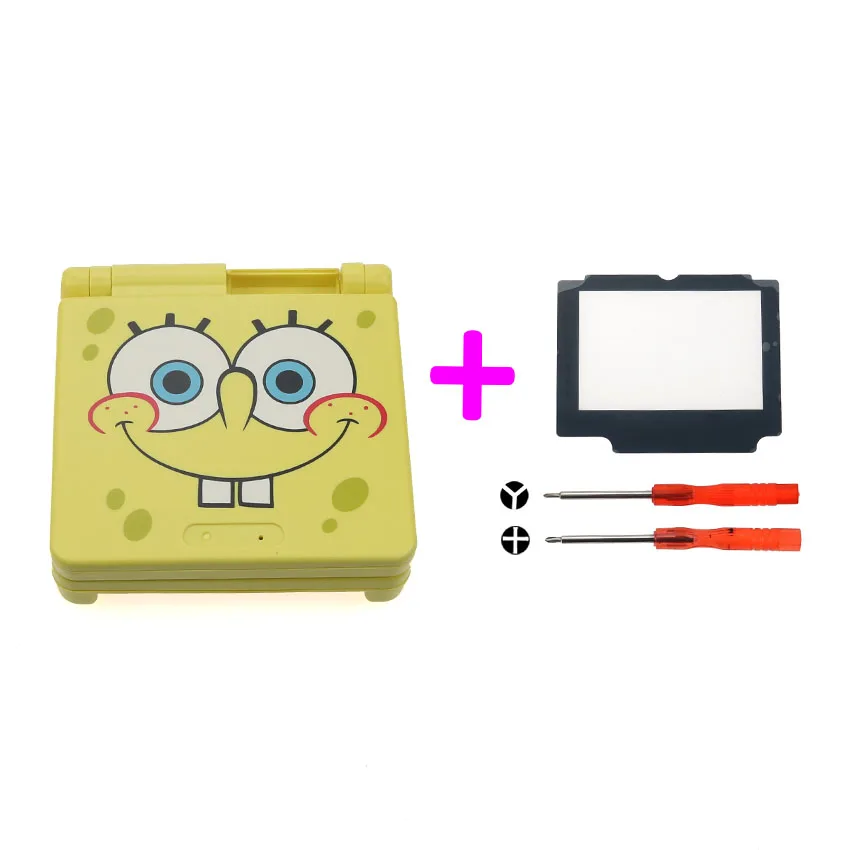 U Cltgxdd мультфильм полный корпус оболочки с кнопкой Замена для Nintendo Gameboy Advance SP для GBA SP игровая консоль чехол - Цвет: U