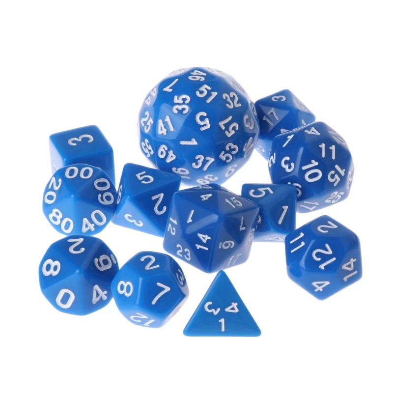 

12pcs/Set Multi-sided Polyhedral Dice D4 D6 D8 D10 D12 D20 D24 D30 D60 Whosale&Dropship