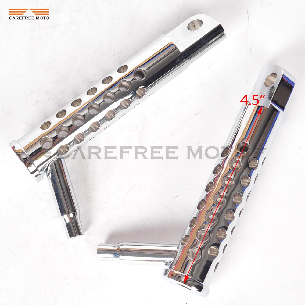 

Chrome Motorcycle Silence Drilled Footrests Foot Pegs Case for Harley Sportster FXCW FXCWC XL1200V FXS