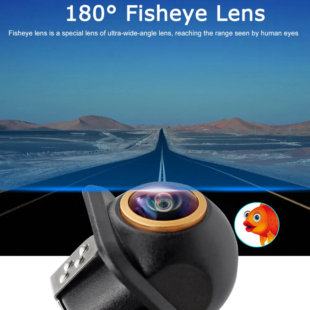 Камера заднего вида AHD 180 градусов ночное видение | Автомобили и мотоциклы