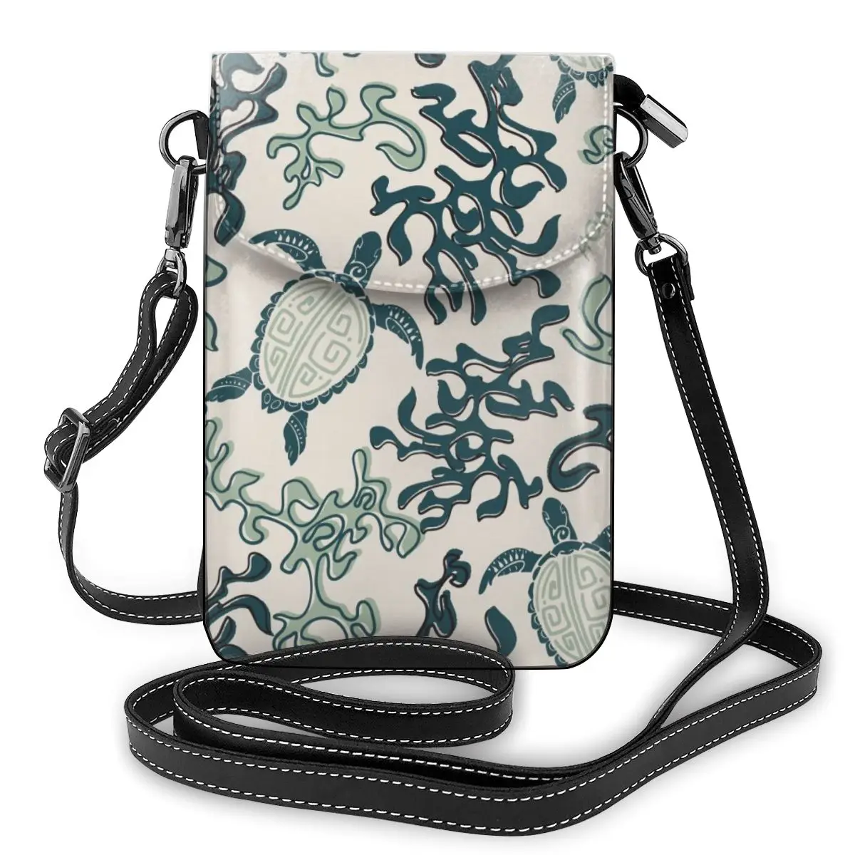 

Mini Woman Messenger Bag Small Polynesian Shoulder Bag Tortoise Multi-Function Mobile Phone Bag Outdoor Pouch Casual Girls Purse