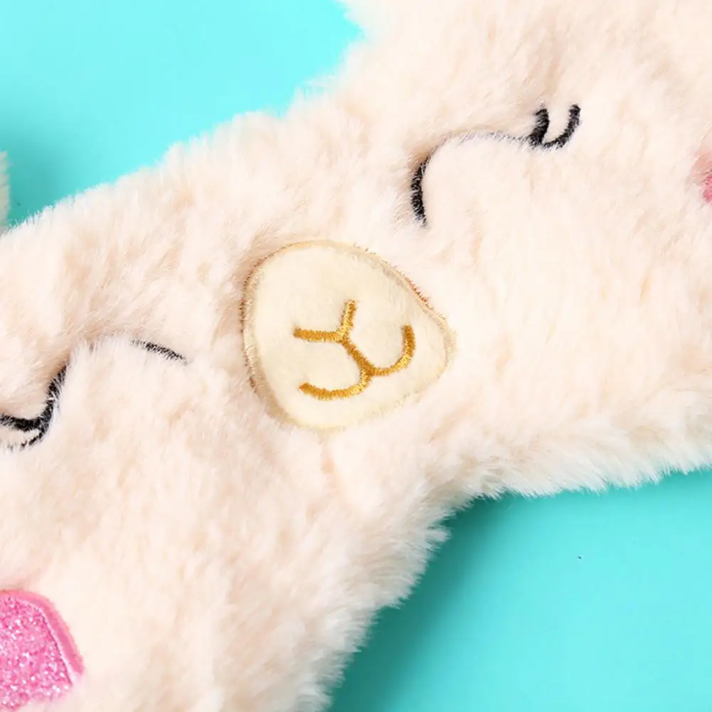 Plush Eye Cover Sleeping Masks Rest Aid Eyepatch Animal Style Lights Shading Soft Blindfold Cartoon Rabbit | Красота и здоровье