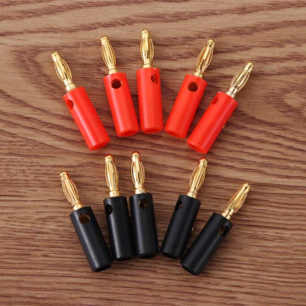 10 шт. позолоченные штекеры типа банан | Электроника