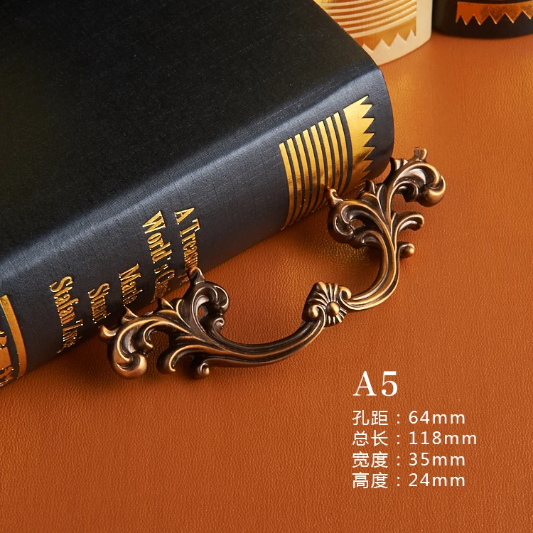 Wardrobe Closet Handle American Cabinet Drawer Shoe Small Handles and knobs 64mm pull Antique Coffee | Обустройство дома