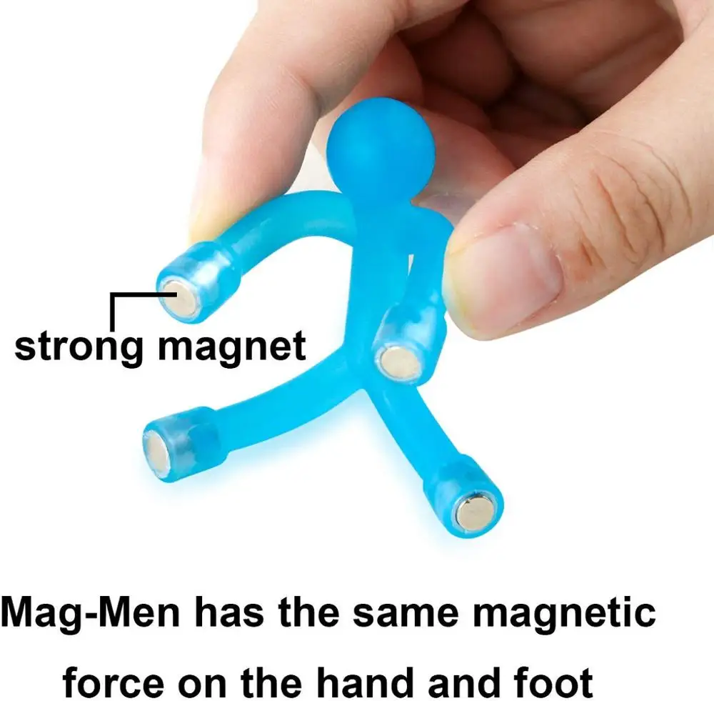Красочный гуманоидный магнит с магнитами на руках и ногах идеально подходит для