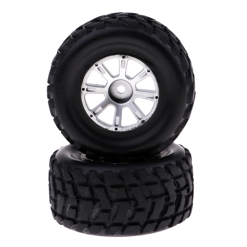 

Pack of 2 RC Car Tires Wheel 1/18 Replacement for Wltoys A949 A959 A979