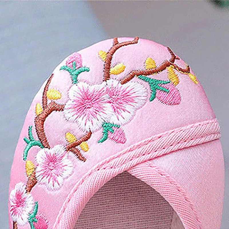 Вышитые туфли Hanfu для девушек в старом Пекине одежда ручной работы народном стиле