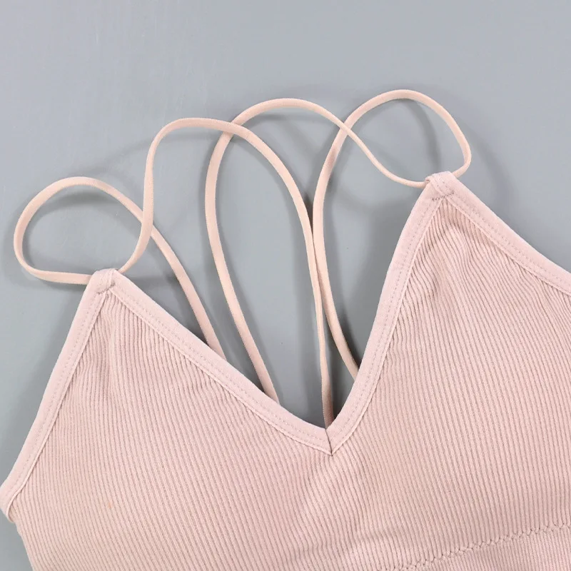 Женский бюстгальтер без косточек CHRLEISURE Бралетт с красивой спинкой и